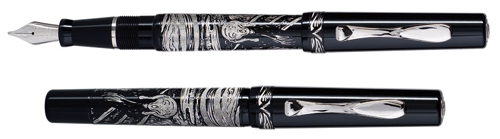 Homage to Edvard Munch fountain pen.