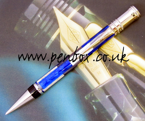 Blue Mosaic Parker Duofold pencil.