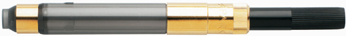 Gold trim Parker pen converters.