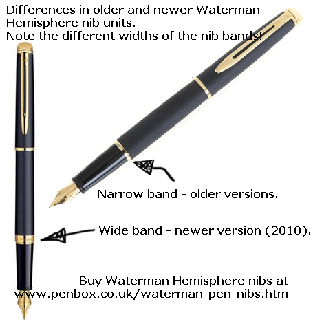 Waterman Hemisphere nibs