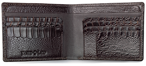 Leather card holder.