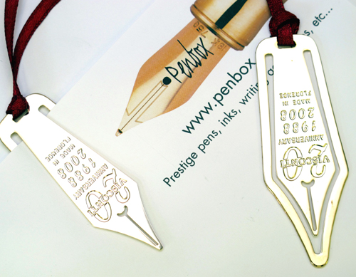 Visconti pen offer. A free bookmarks with all Visconti pens.