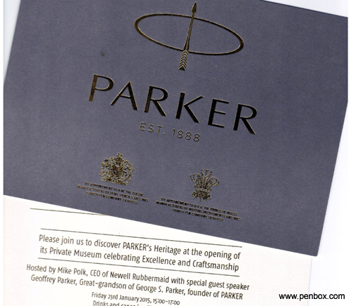 Parker Museum invite.